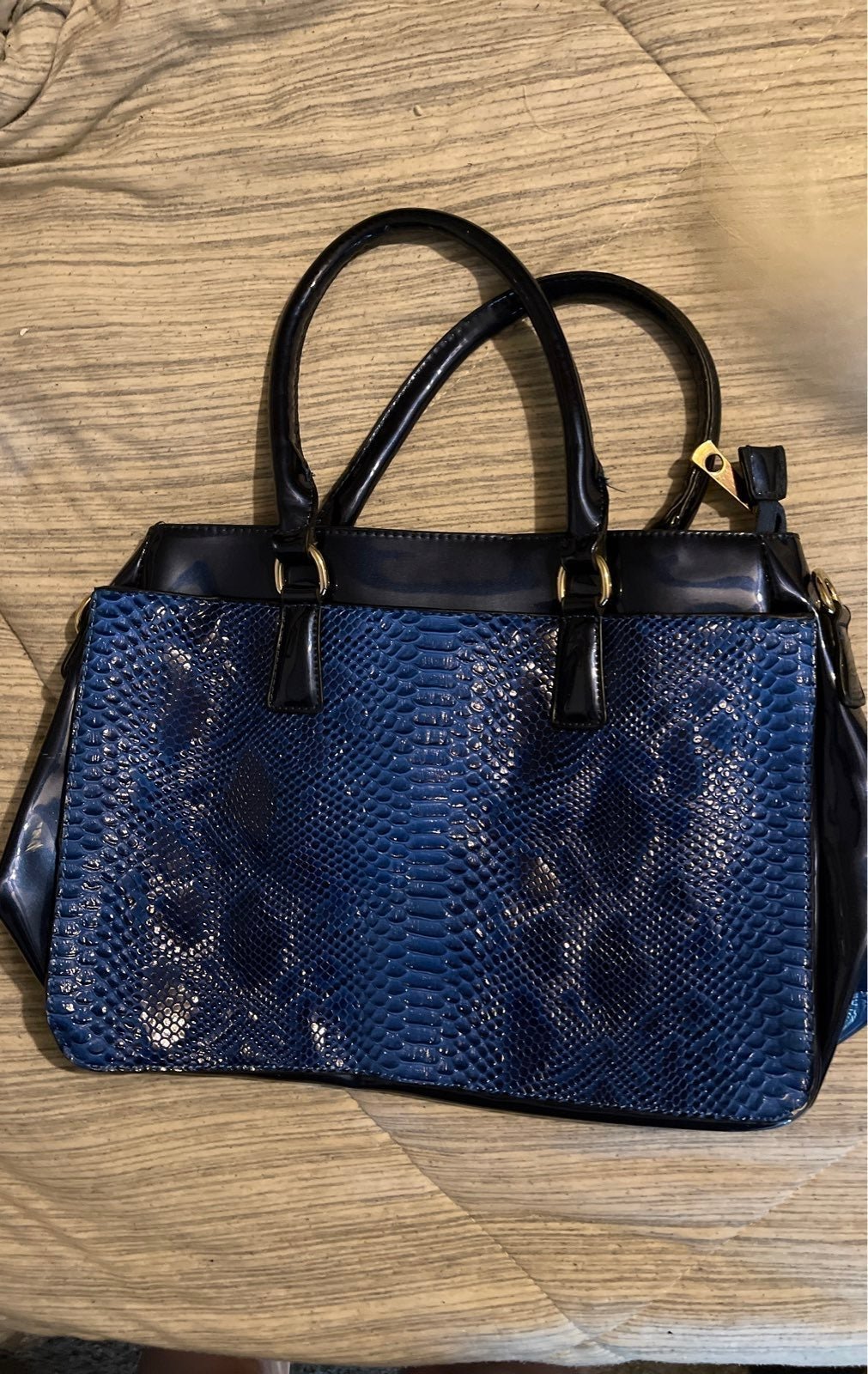 Blue Animal Print Fashion Purse