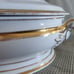 Antique French Gold Trim Tulip Compote Tureen Soup Serving Dish