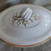 Antique French Gold Trim Tulip Compote Tureen Soup Serving Dish