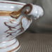 Antique French Gold Trim Tulip Compote Tureen Soup Serving Dish