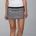 Lululemon Run: Pace Setter Skirt 4-way Stretch Plush Petal Black Ghost 6