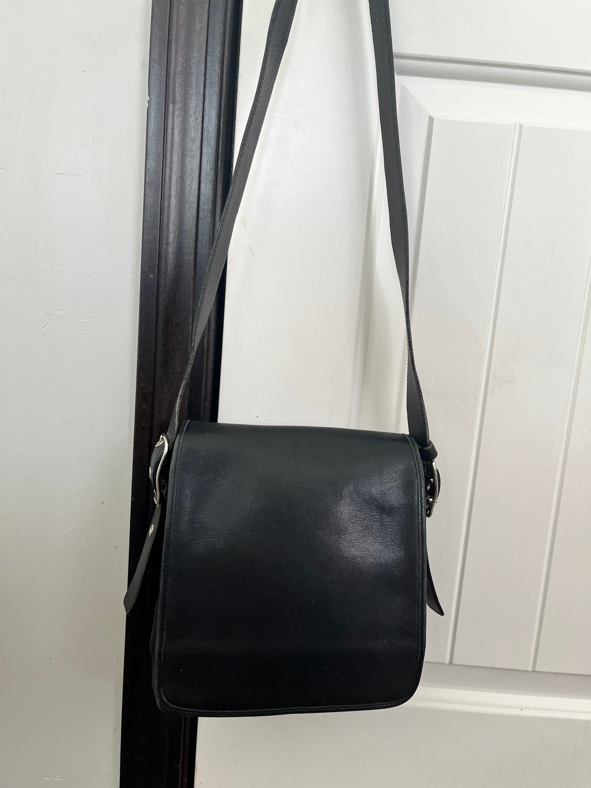 COACH Vintage Legacy Studio Flap Bag Black No. G30-9335