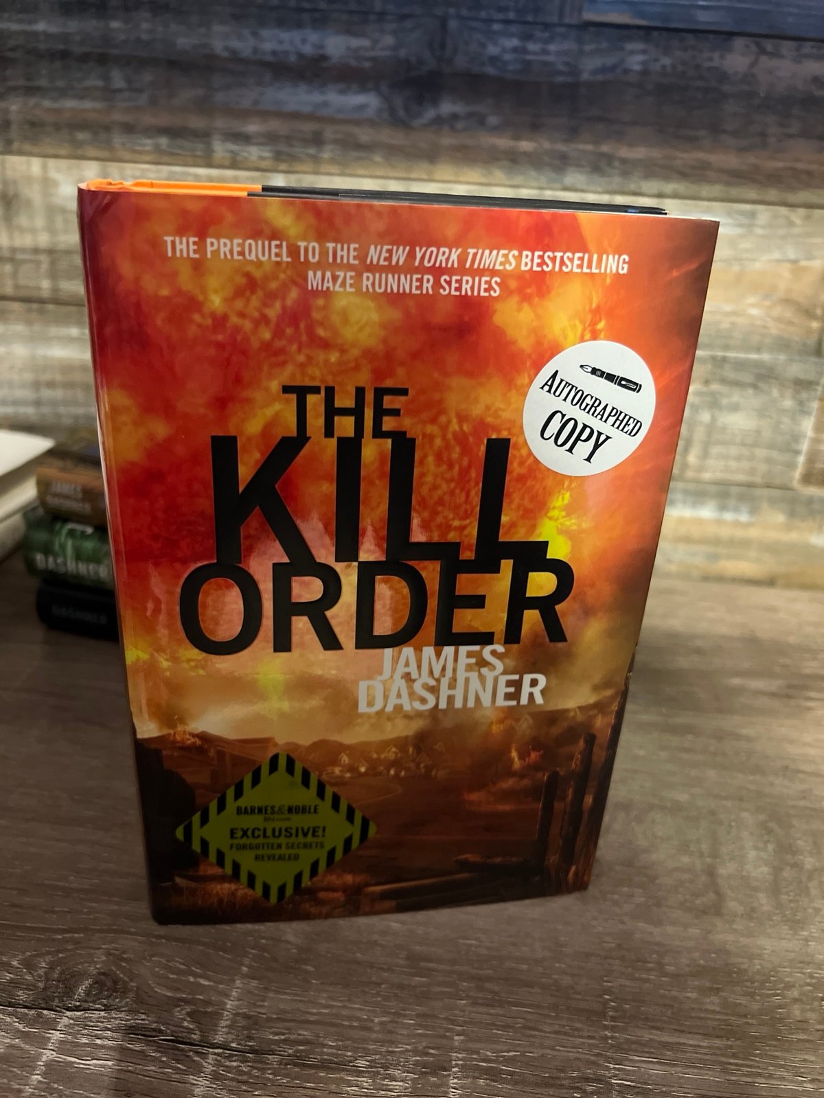 Autographed signed “The Kill Order” by James Dashner 1st 1st