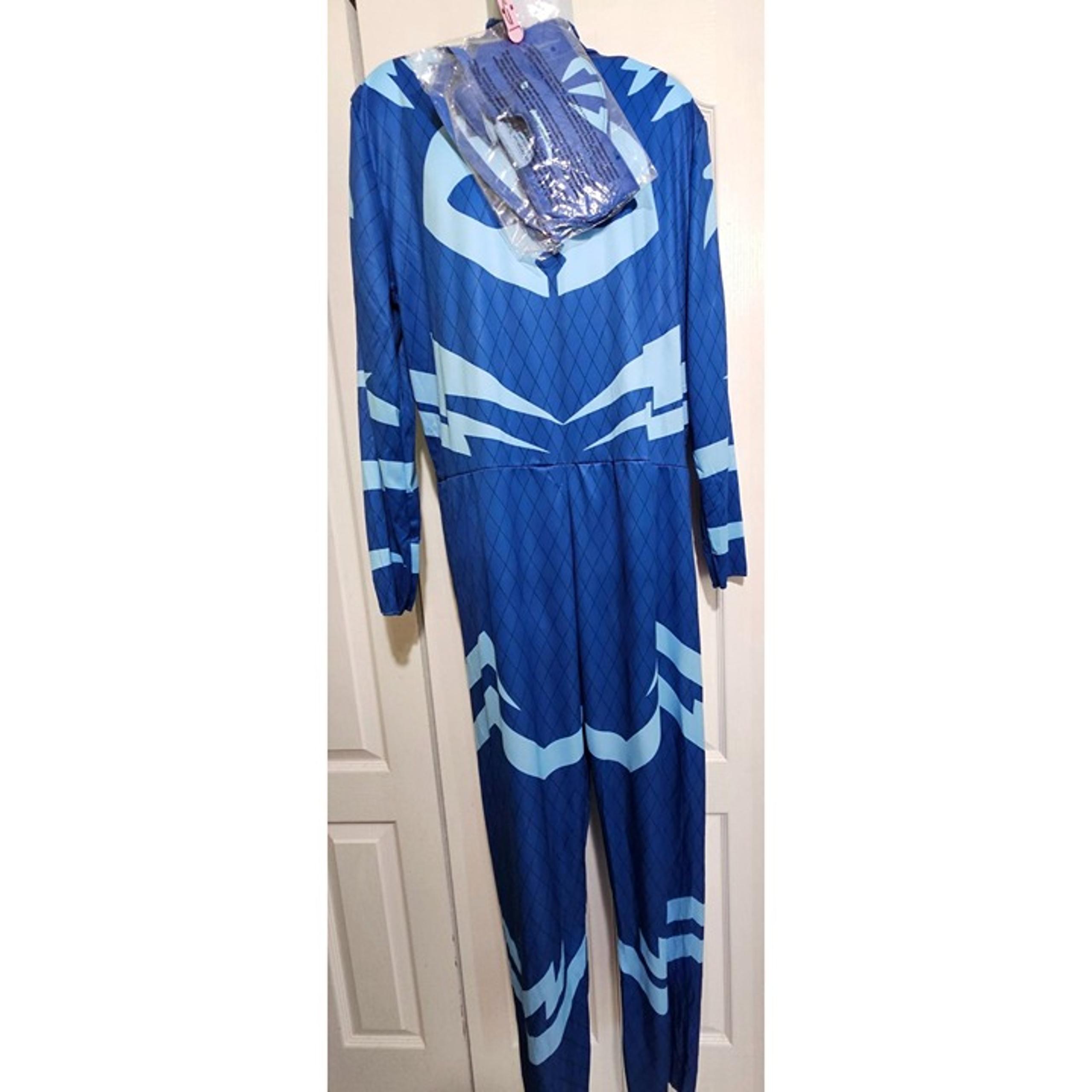 PJ Masks Catboy Adult Costume Blue Cat Boy Mask Tail Halloween Birthday Party XL