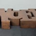 Vtg “NOEL” Wooden Candlestick Holder 7.75”x4” Holiday Christmas Decor