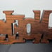 Vtg “NOEL” Wooden Candlestick Holder 7.75”x4” Holiday Christmas Decor