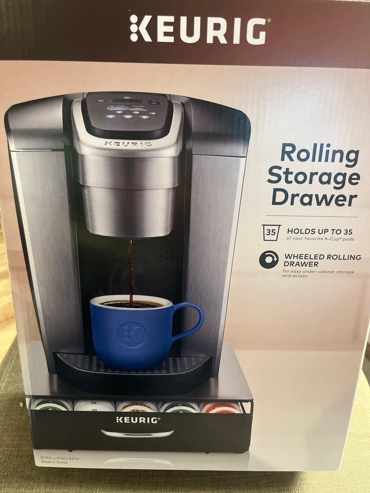 Keurig New rolling storage drawer in box comes with Free Keurig gift!!!