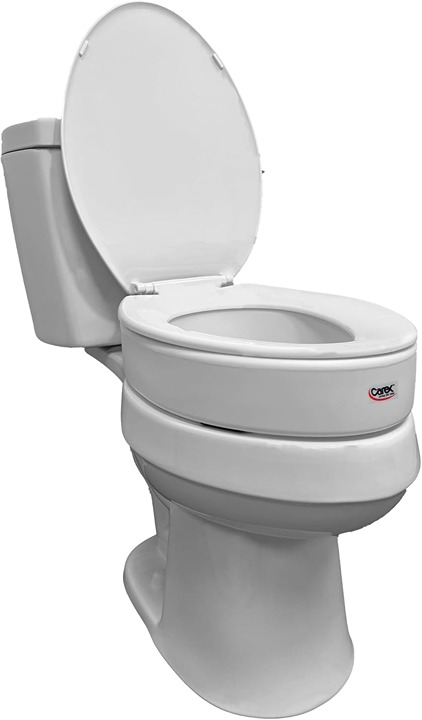 Toilet Seat Riser, Elongated Raised Toilet Seat Adds 3.5 inches