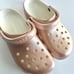 Rose Gold Metallic Crocs