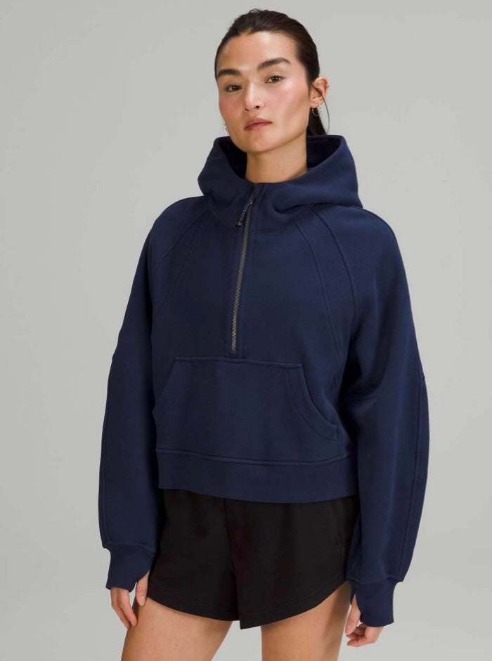 Scuba Oversized Half-Zip Hoodie