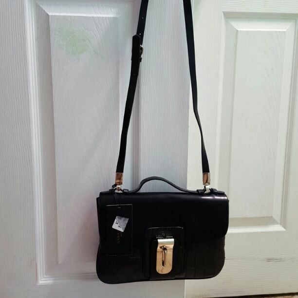Zara croc pattern messenger bag (8545)