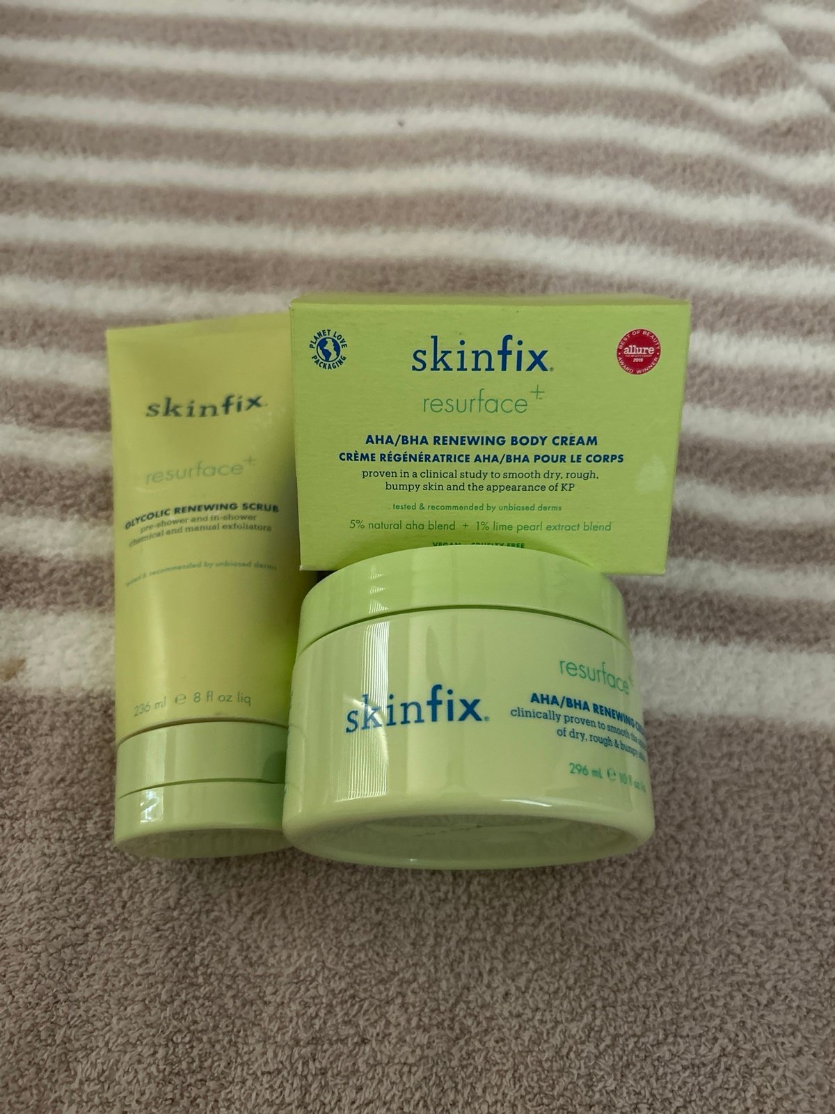 SKINFIX Resurface + Renewing Scrub 8 Oz. & 10 Oz. Cream Bundle- NEW!