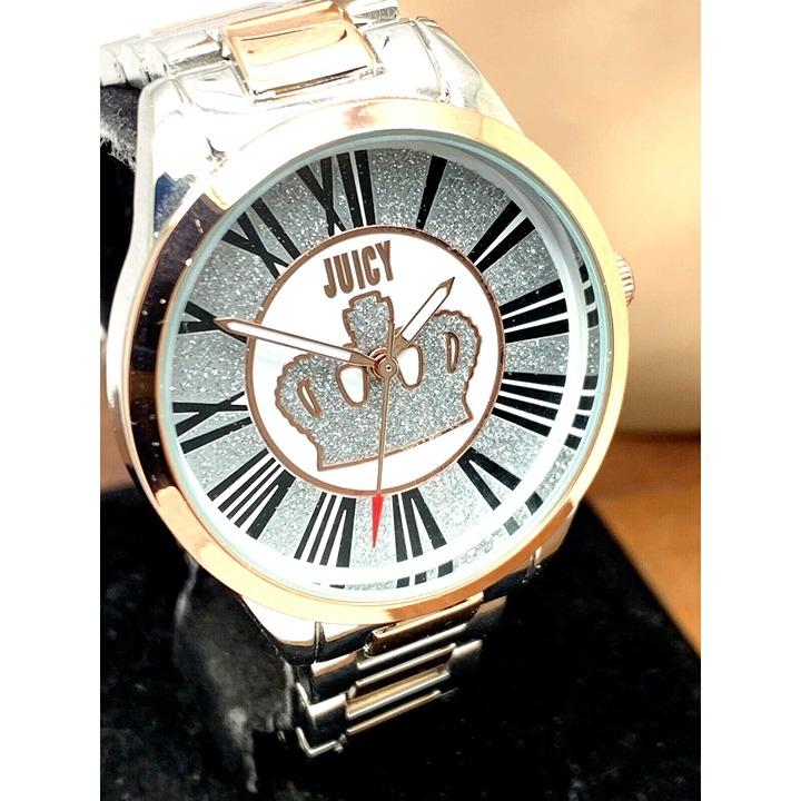 Juicy By Juicy Couture Women's Watch JC/5009 Quartz Rose Gold Silver 34.5mm