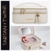 Tartan & Twine Vertical Quilted Traincase w/Mirror