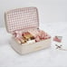 Tartan & Twine Vertical Quilted Traincase w/Mirror