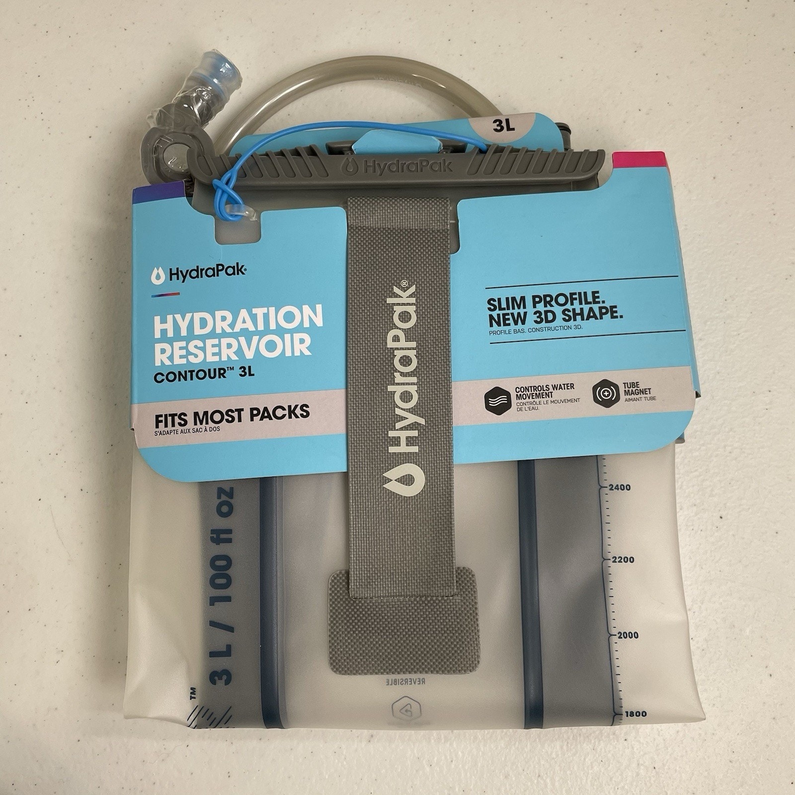 HydraPak Contour 3L Hydration Reservoir New 100 Fl Oz Fits Most Backpacks Pack