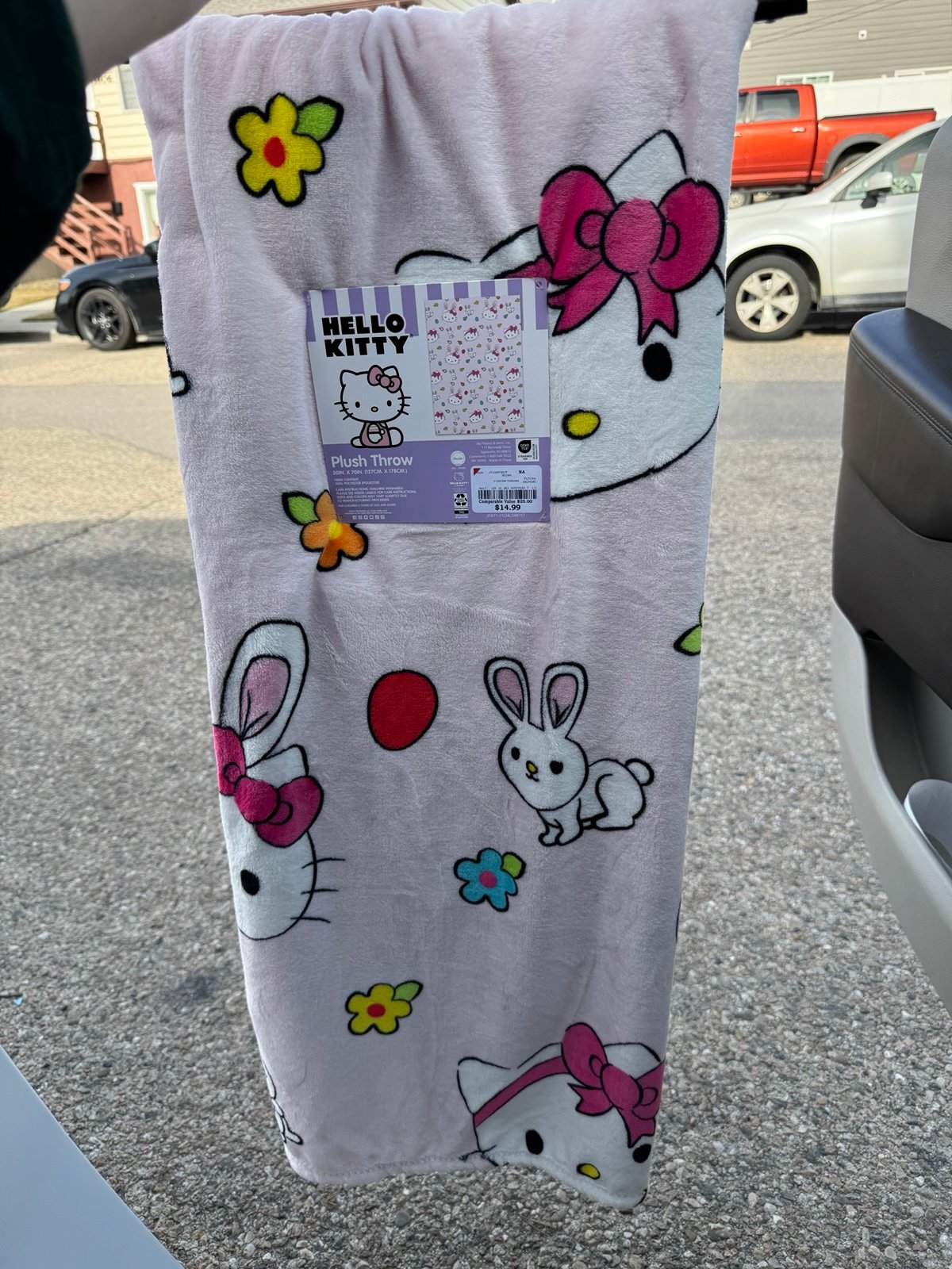 Hello kitty Easter blanket