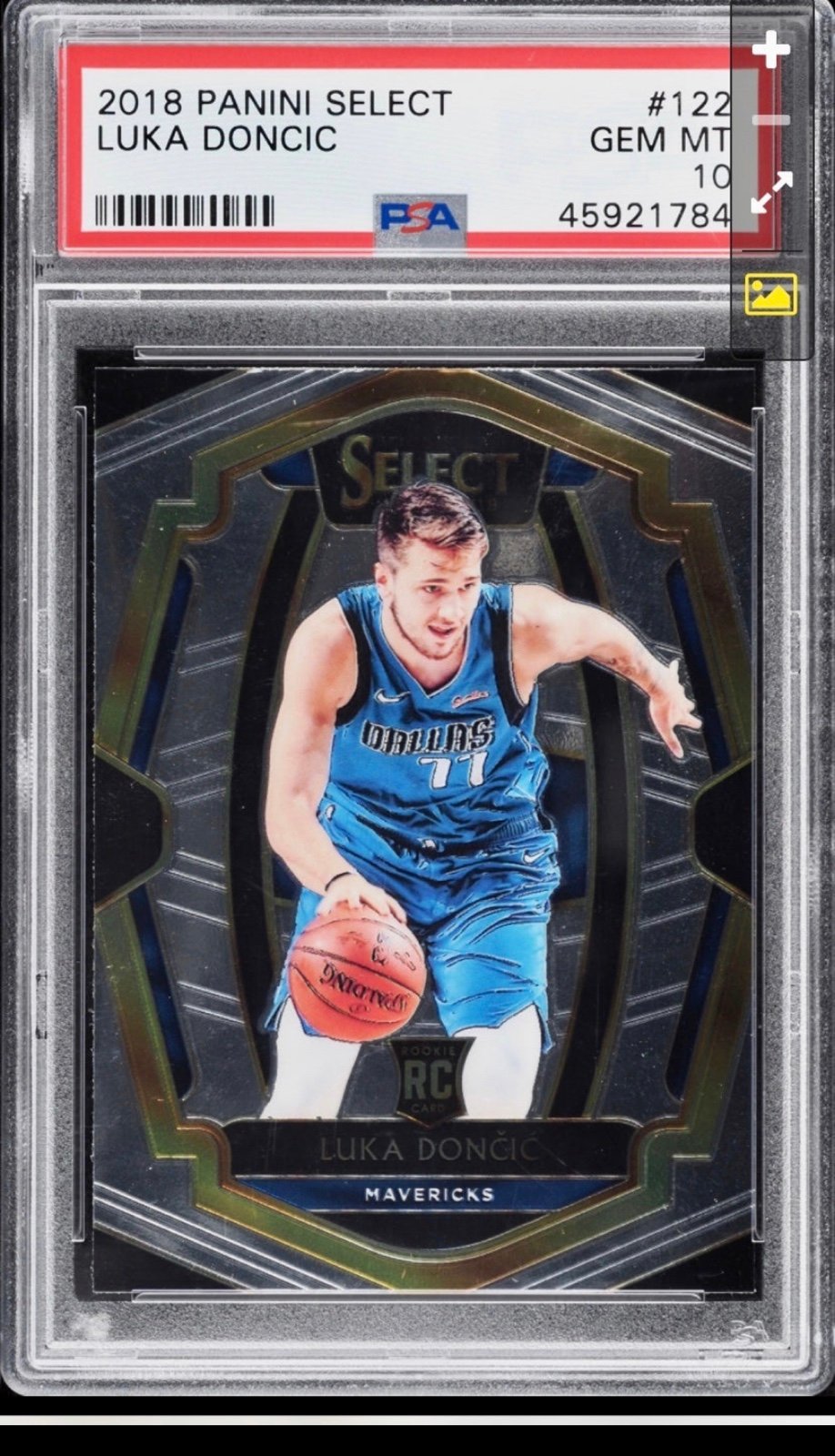 Luka Doncic rookie 2018 Select PSA 10