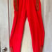 Free People Movement Friday Love Set Velour Sweatshirt Pullover Joggers Red