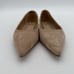 Sam Edelman Wanda Pointed Toe Flat Cappuccino Suede Minimalist Casual 8.5