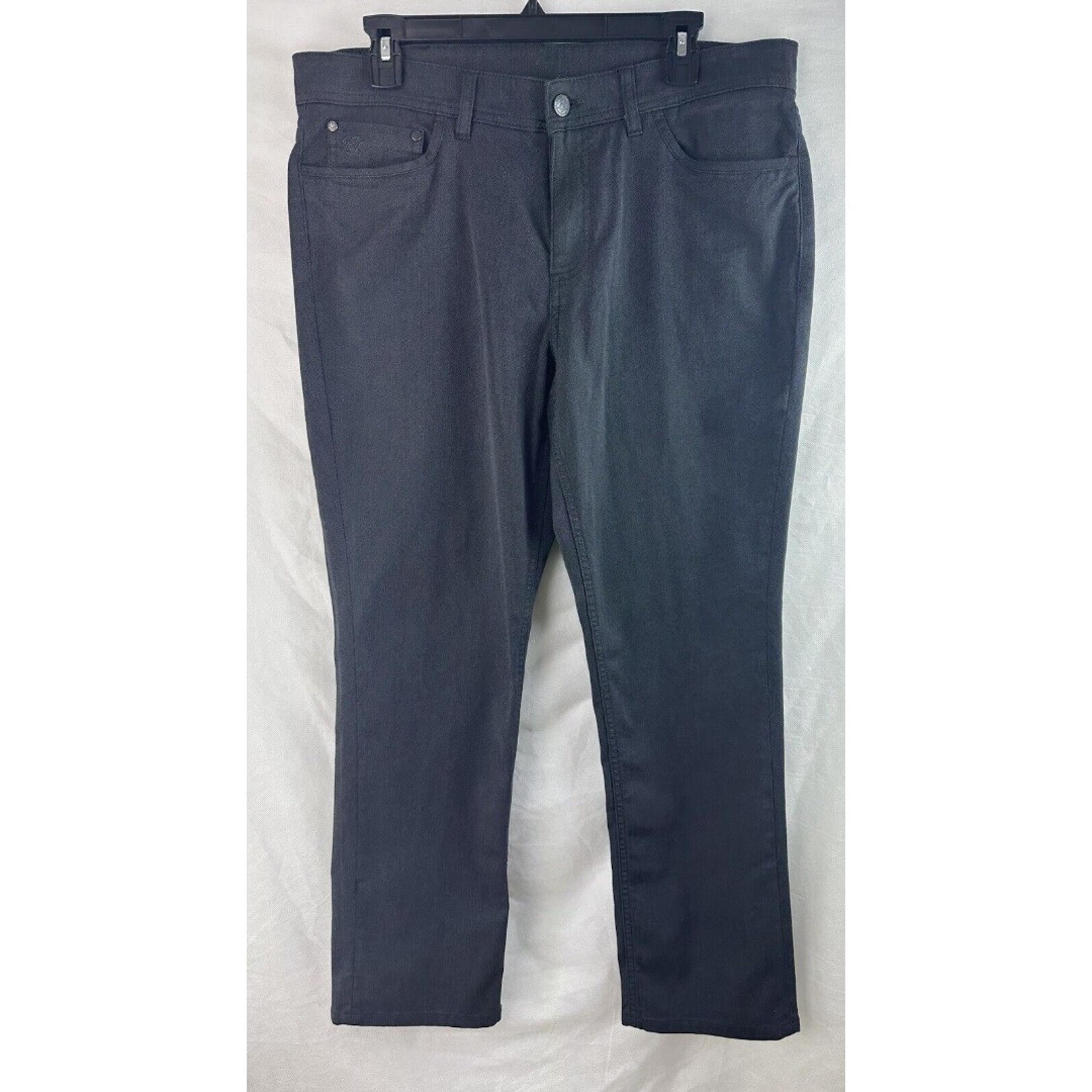 English Laundry Pants Walker Mens Size 34x32 Gray Black 100% Cotton Regular Fit