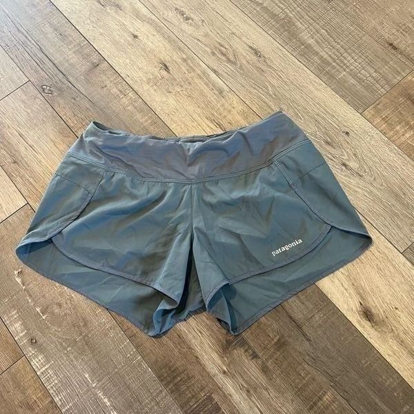 Patagonia grey lightweight mini shorts size S