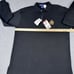 NWT Ralph Lauren Long Sleeve Mens Sz M Black Pique Polo Shirt Crest Patch Preppy