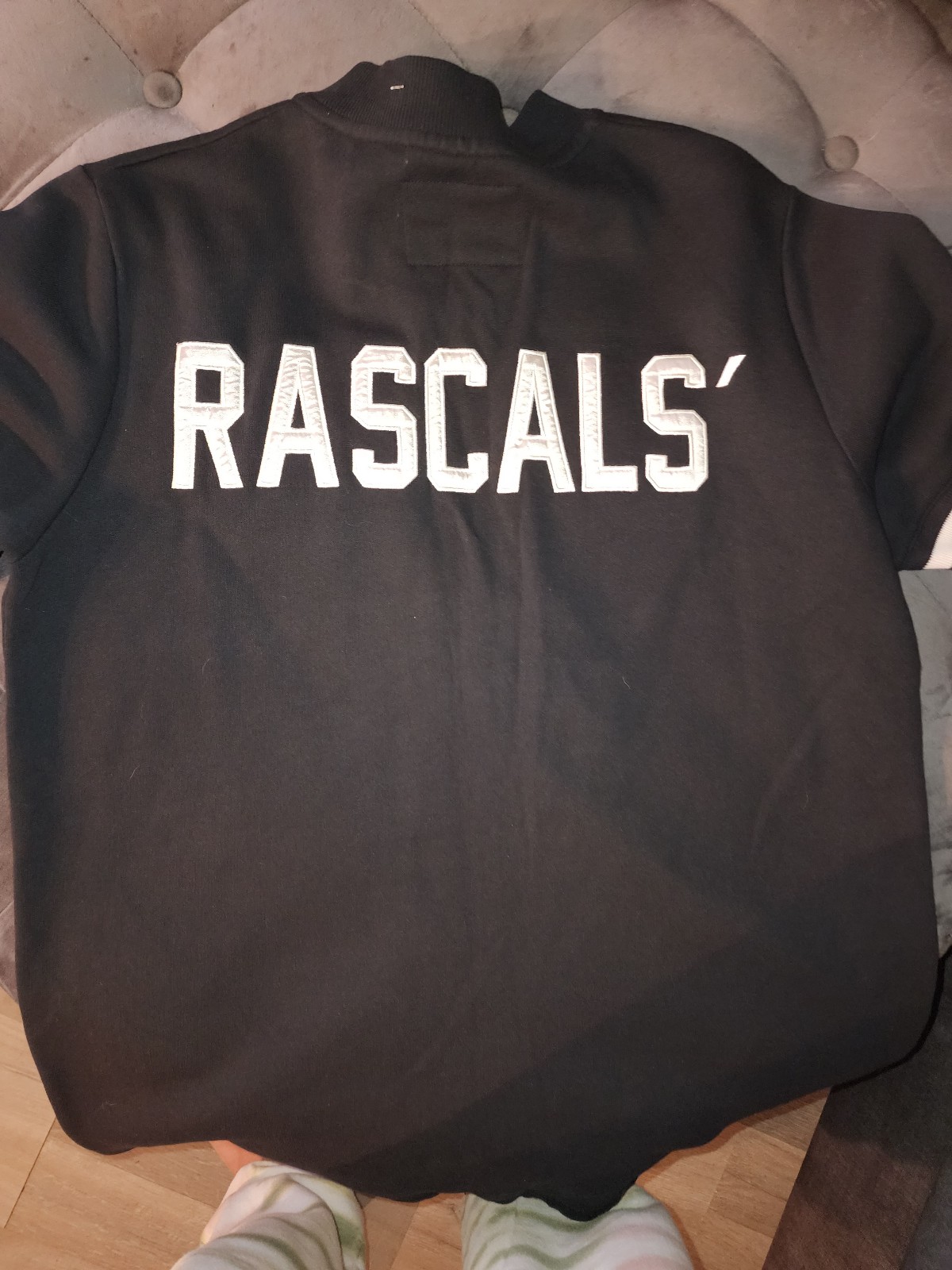 Rascals zippered short sleeve sweatshirt