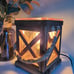 Vintage Bulb Illumination Fragrance Warmer- Light-Up Warmer Walnut and Rope