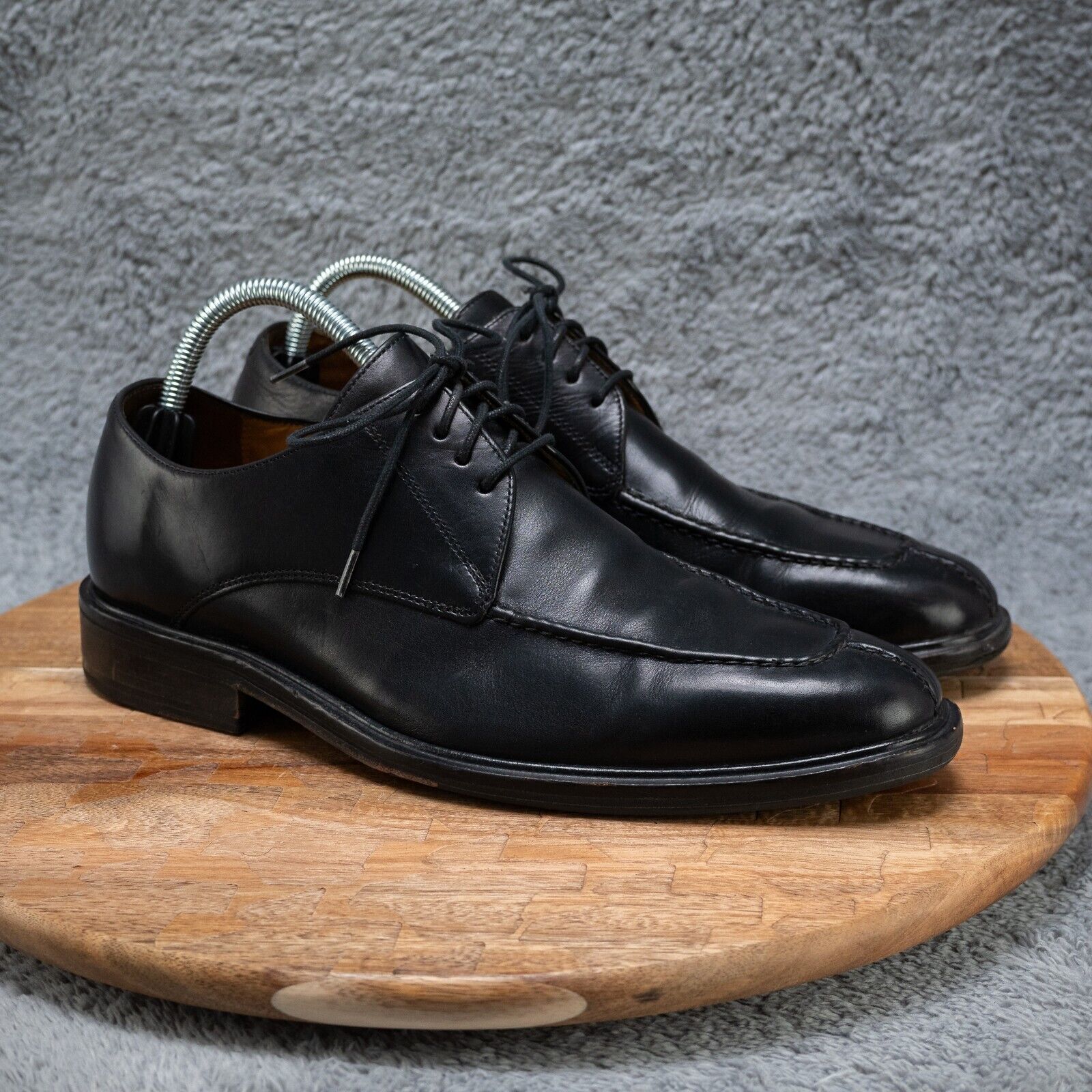 Cole Haan Black Men’s US 10 Made In India Leather Split Toe Derby Shoes