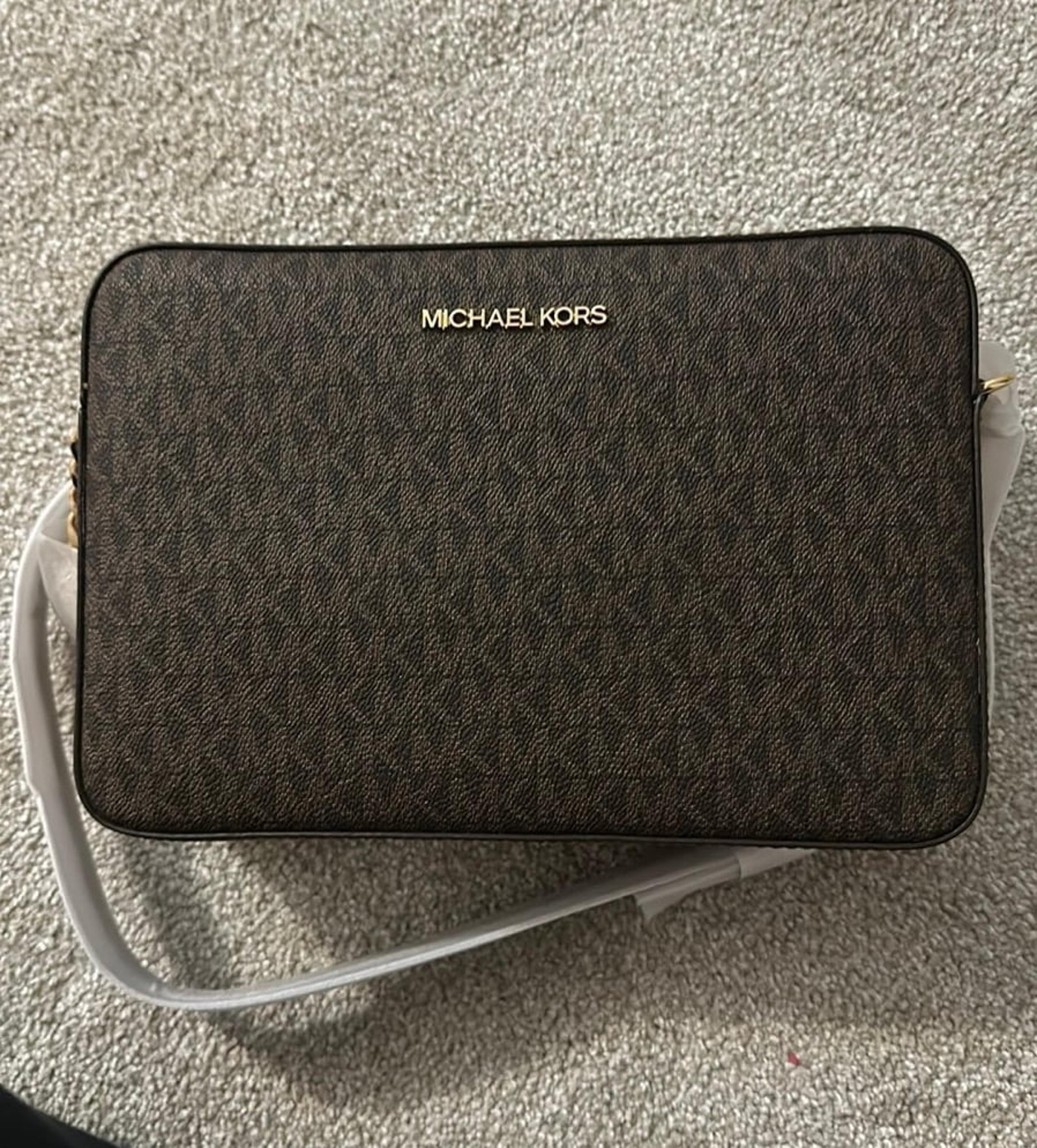 Michael Kors Jet Set Large Printed Logo Crossbody Bag