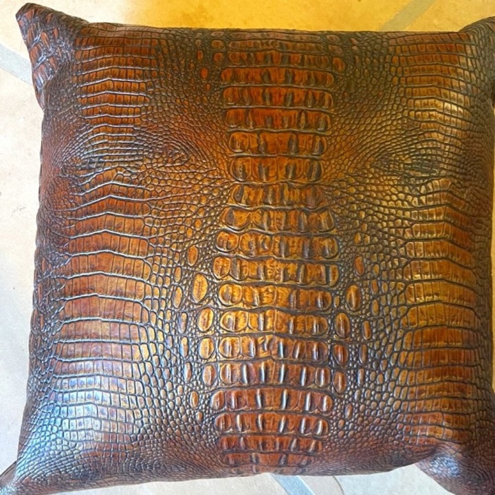 Faux Leather Alligator Print