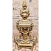 Antique Ornate French Style Brass Fireplace Andiron (Single)