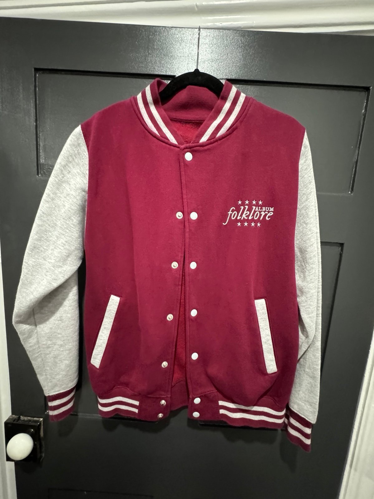 Taylor Swift folklore varsity jacket medium