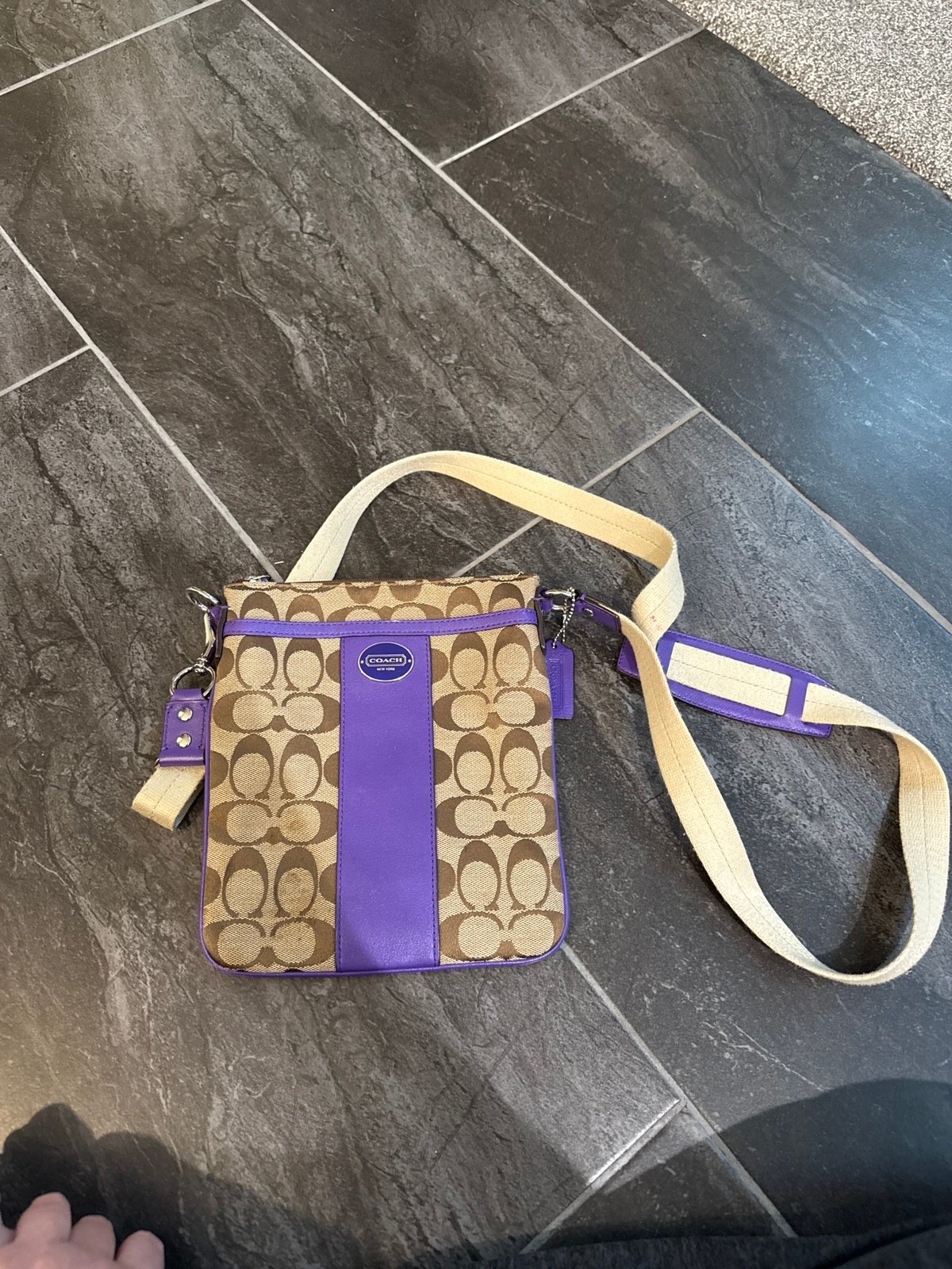 Purple Coach Crossbody