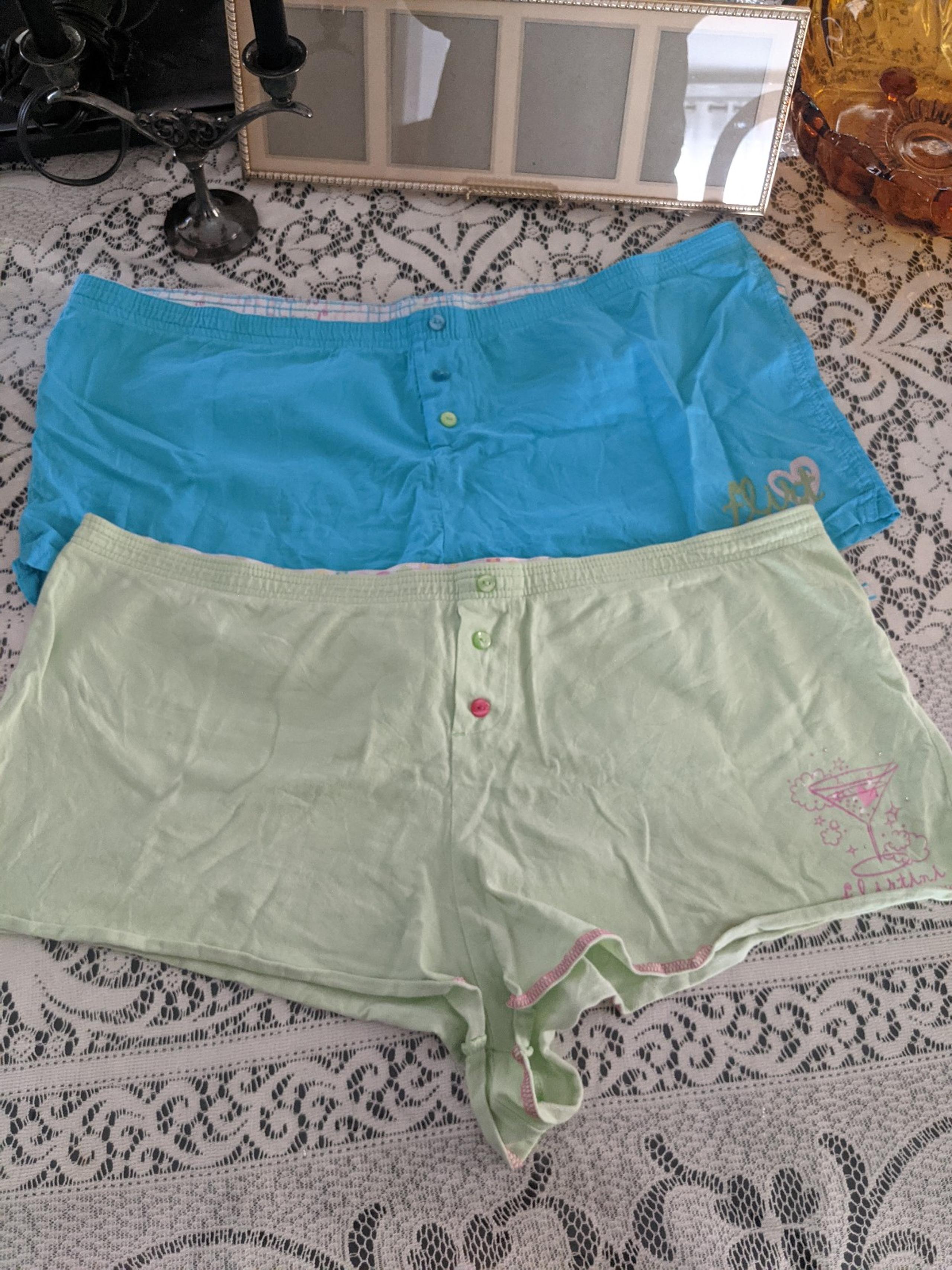 Women's Vintage Y2K Victoria's Secret Sleep Lounge Shorts Lightweight Cotton
