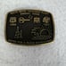 Vintage 1993 Ana Cortez Works Hand Made Solid BRASS Belt Buckle Sweeny Texas