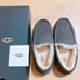 AGU Men's Mouton Moccasins JP 26cm Charcoal