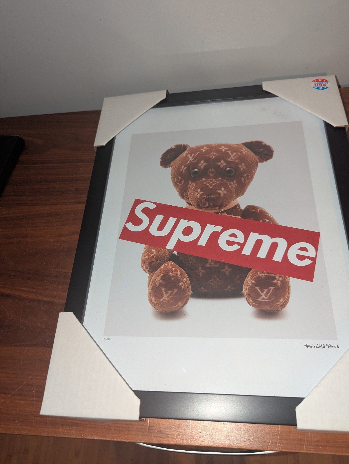 SUPREME X Fairchild Paris LOUIS Vuitton Bear Picture Frame 153/300