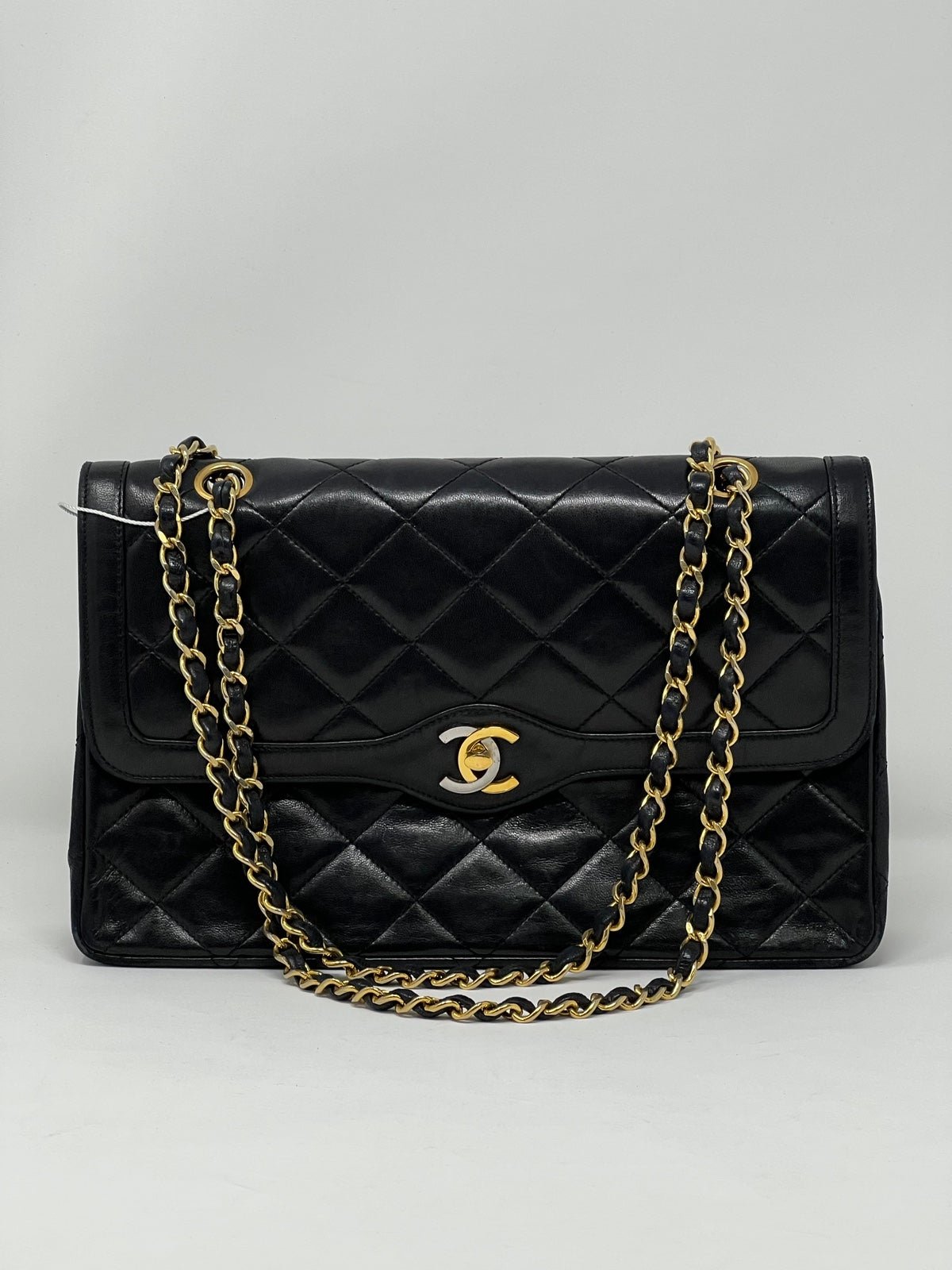 Vintage CHANEL Paris Limited Double Flap Quilted Lambskin..