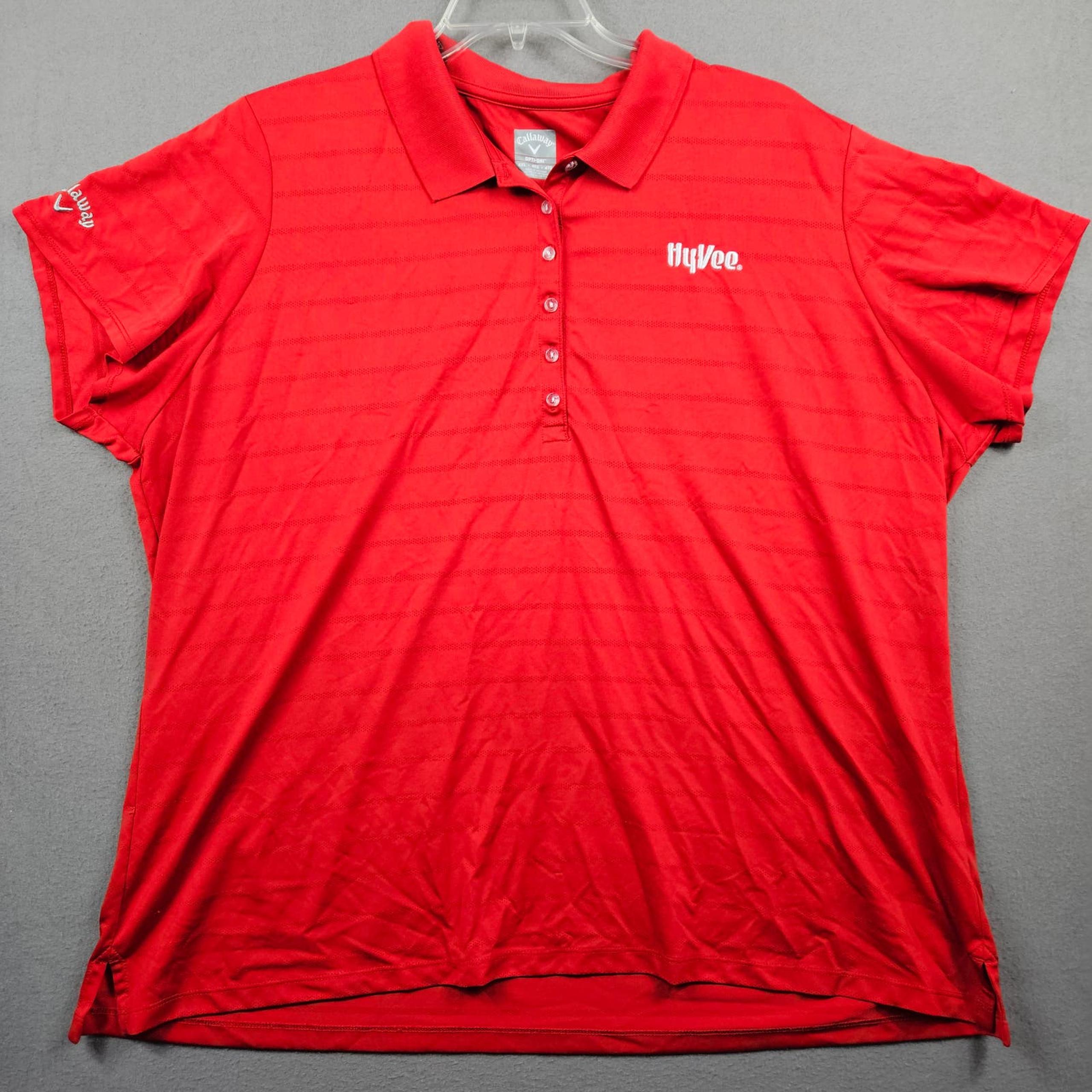 Hyvee Polo Shirt Callaway Employee Uniform Short Sleeve Womens 4XL