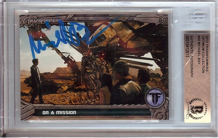 Michael Bay Signed Autographed Trading Card 2013 Transformers #54 BAS 613