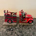 Vintage Vannark Red Hats of courage Fire Engine bookends from 1998