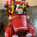 Vintage Vannark Red Hats of courage Fire Engine bookends from 1998