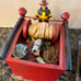 Vintage Vannark Red Hats of courage Fire Engine bookends from 1998