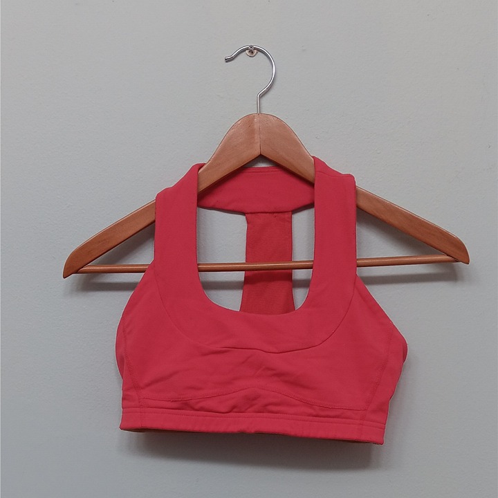 Lululemon Speed Up Round Neck Non-Padded Racetrack Sport Bra Red 6
