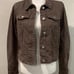 Free People Rumors Denim Cropped Trucker Jacket Chocolate Brown Women Sz XS NWOT