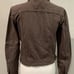 Free People Rumors Denim Cropped Trucker Jacket Chocolate Brown Women Sz XS NWOT