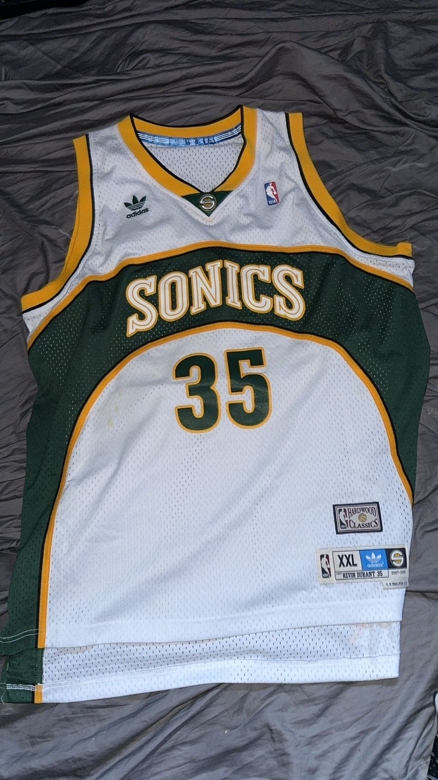 Seattle Super Sonics Road 2007-08 Kevin Durant Jersey