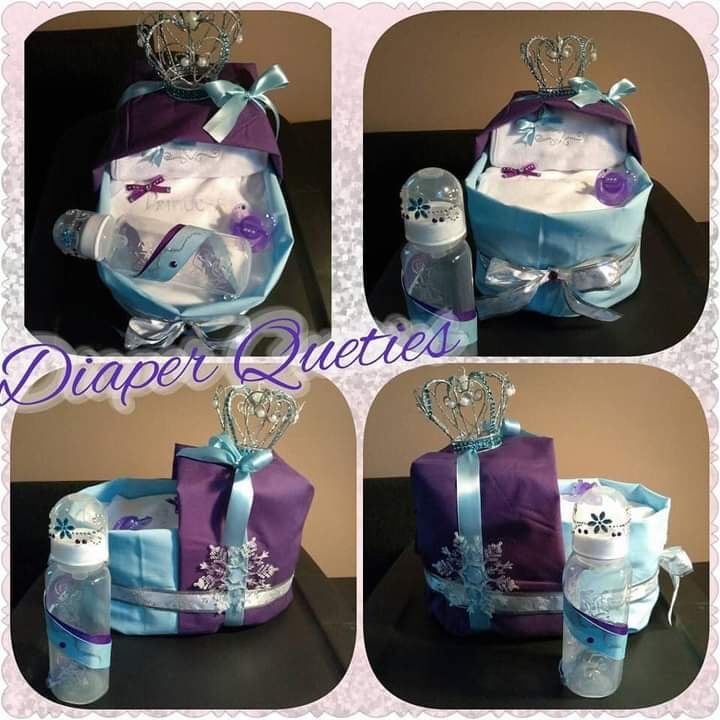 Custom Baby Diaper Bassinet for baby shower